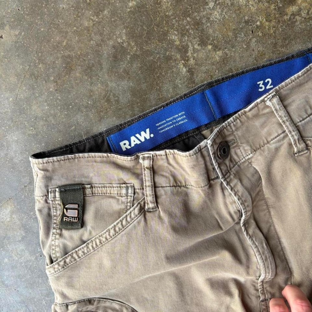 2000s y2k g star cargo shorts - Picture 2 of 4